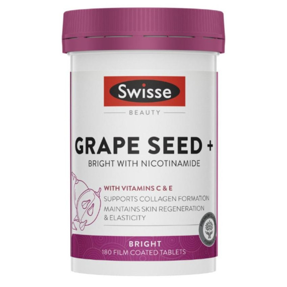 Swisse Grape Seed 澳洲 + 葡萄籽煥膚亮白片180粒