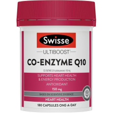 Swisse Co-Enzyme Q10  澳洲  150mg 輔酶Q10軟膠囊150mg 180粒