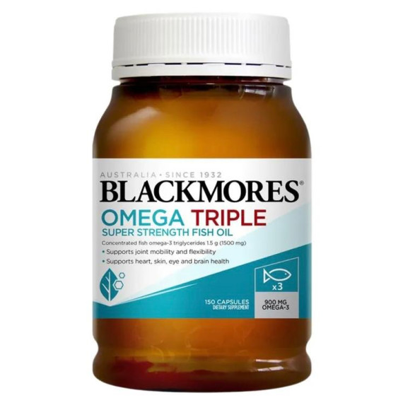 Blackmores 澳洲  澳佳寶無味三倍濃縮深海魚油150粒