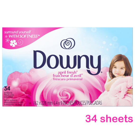 Downy - 衣物柔順乾衣紙 四月清新 34張 - 平行進口