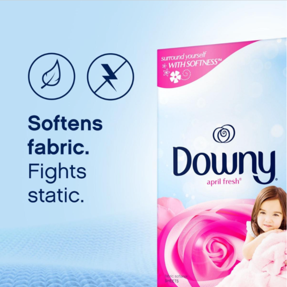 Downy - 衣物柔順乾衣紙 四月清新 34張 - 平行進口