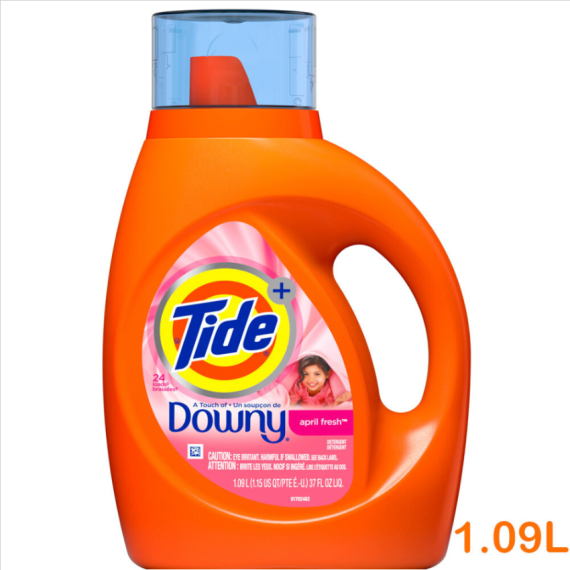 Tide x Downy 汰漬 -  聯名洗衣液 四月清新 1.09L - 平行進口