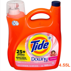 Tide x Downy 汰漬 -  聯名 強效洗衣液 花香味 4.55L - 平行進口